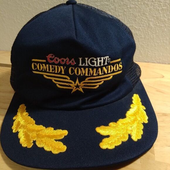 Vintage Coors Light Comedy Commandos Trucker Hat - Picture 1 of 6